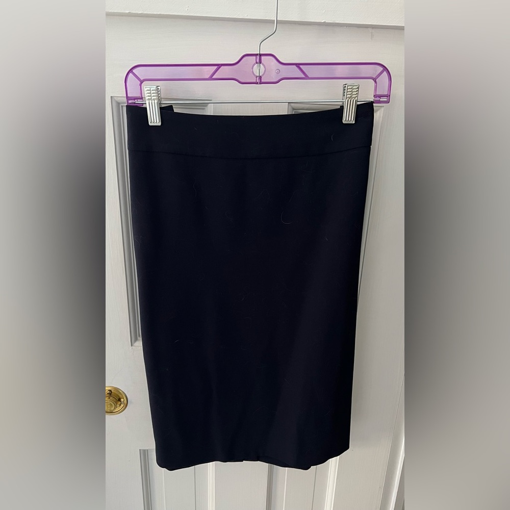 Navy Pencil Skirt